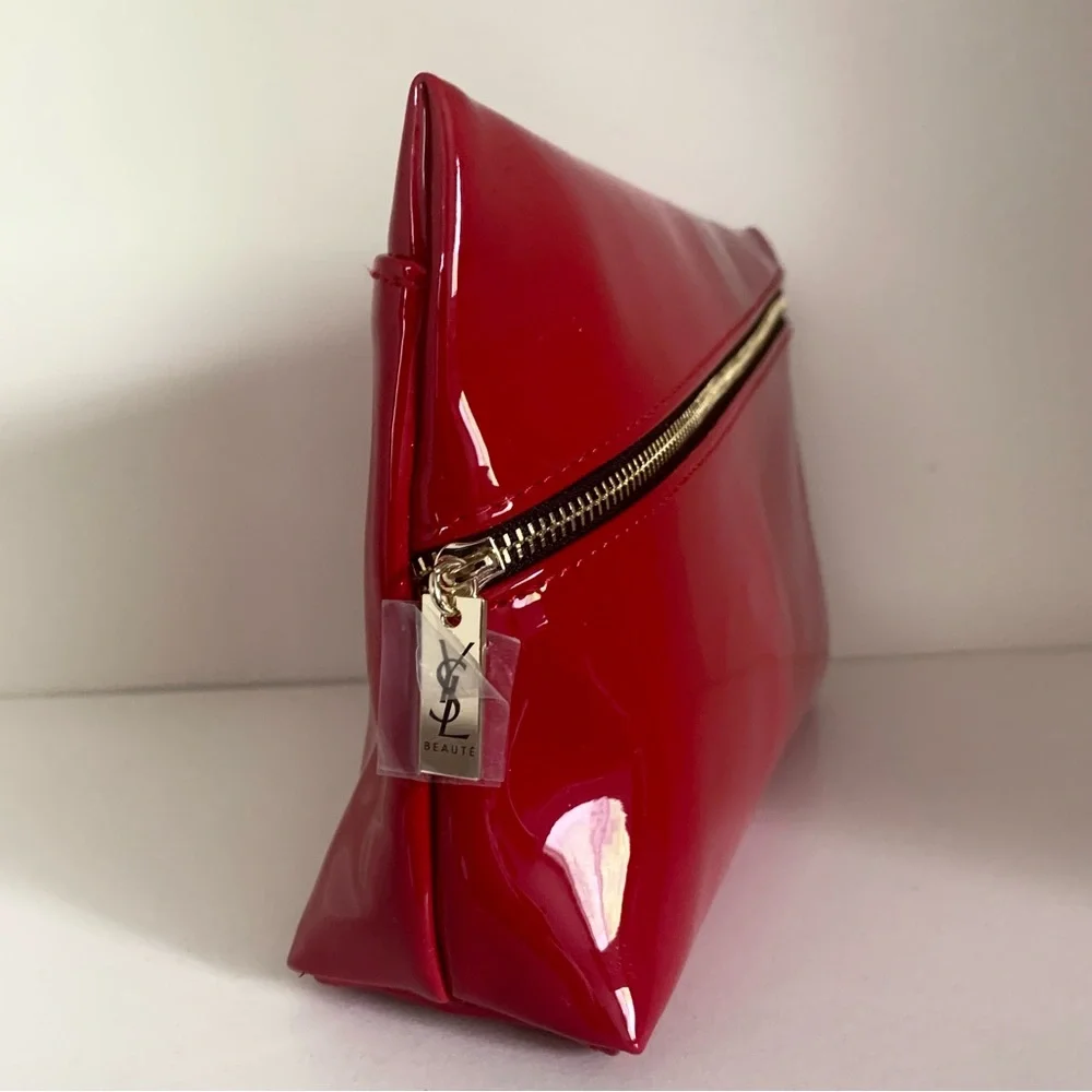 Ysl Red Patent zippy pouch